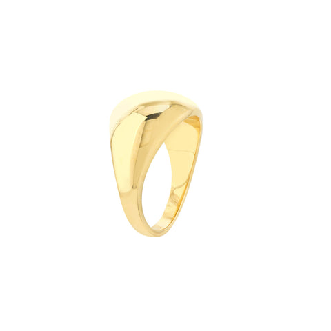 14k Gold Graduated Dome Band Ring