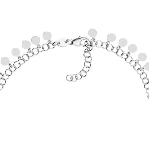 Round Link Hanging Circle Anklet
