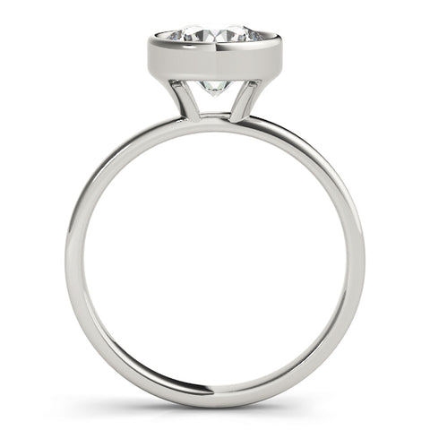 1 ct Round Bezel Solitaire Engagement Ring