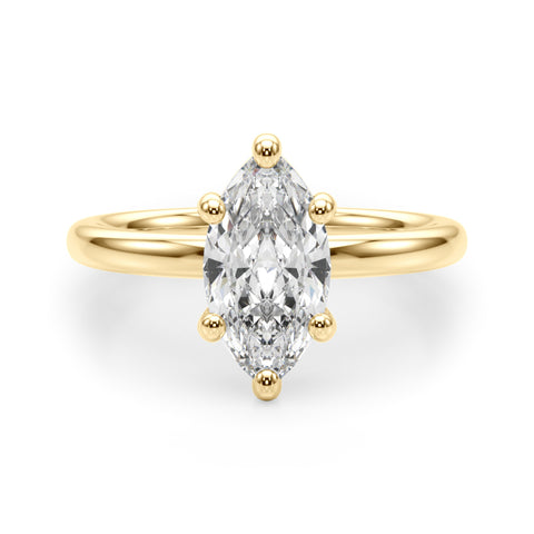 2 ctw Marquise Lab Grown Certified Diamond Solitaire Engagement Ring