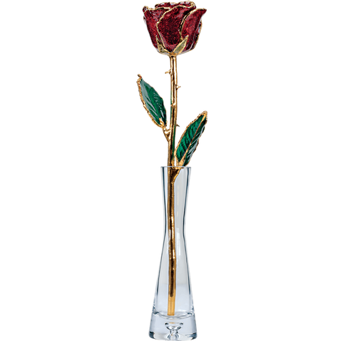 Rose Display Vase with rose