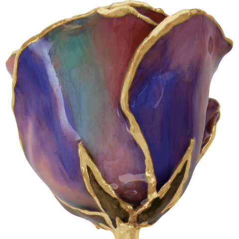 24K Solid Gold Rose- Opal