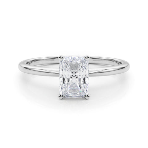 2 ctw Radiant Lab Grown Certified Diamond Solitaire Engagement Ring
