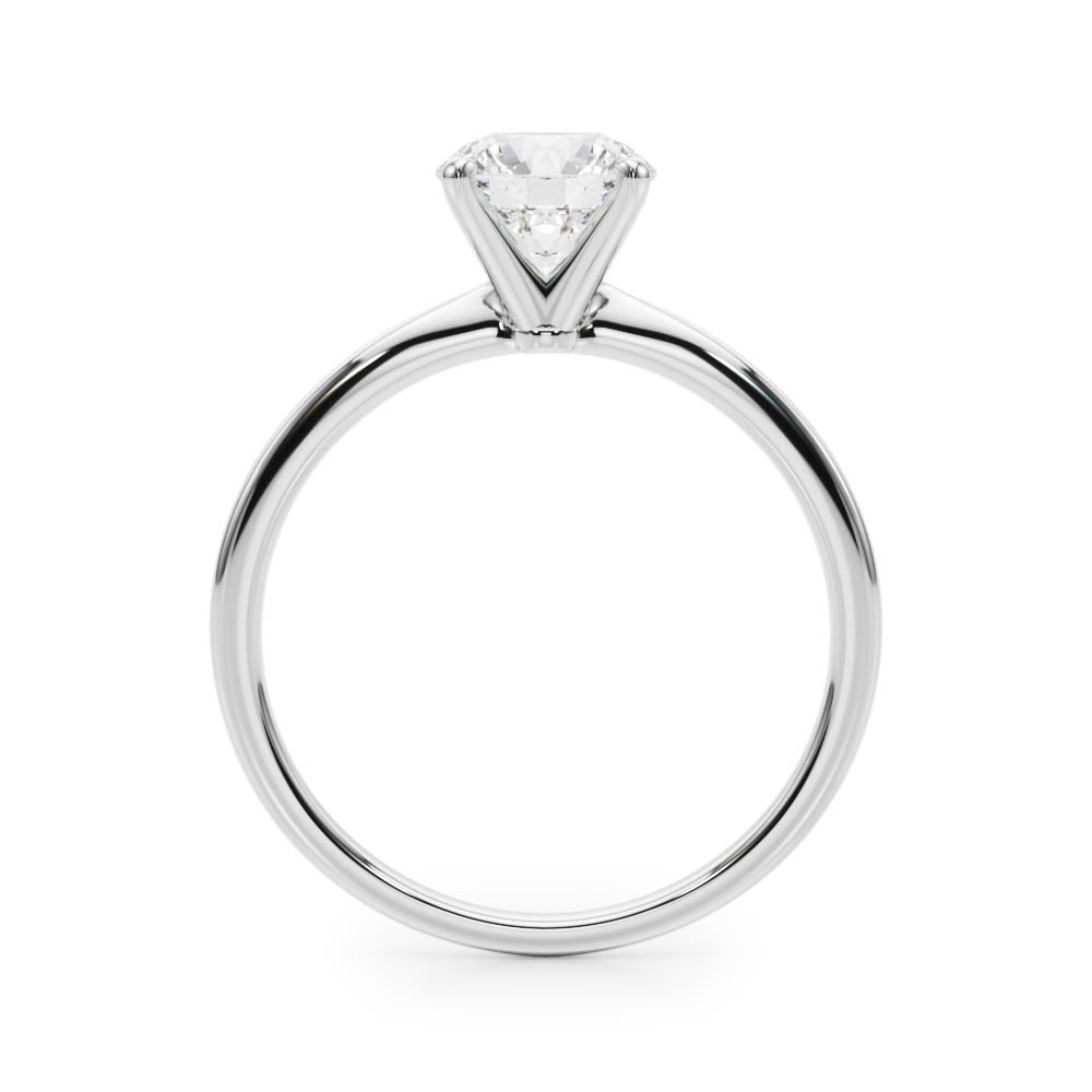 2 ctw Round Lab Grown Diamond Solitaire Engagement Ring in White Gold