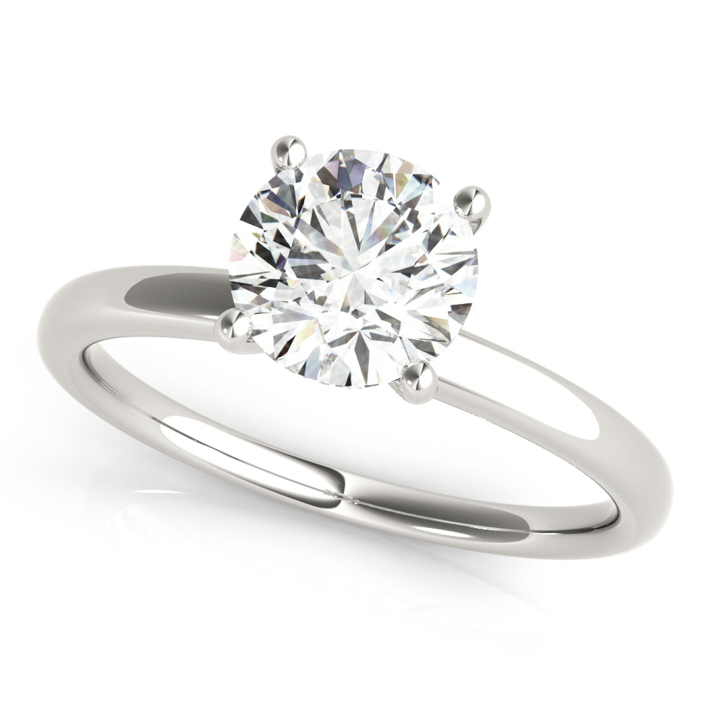 2 1/20 ctw Round Lab Grown Diamond Hidden Halo Engagement Ring white gold