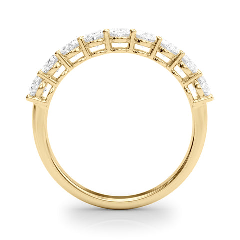 1 1/16 ctw Petite Shared Prong Oval Diamond Ring yellow gold