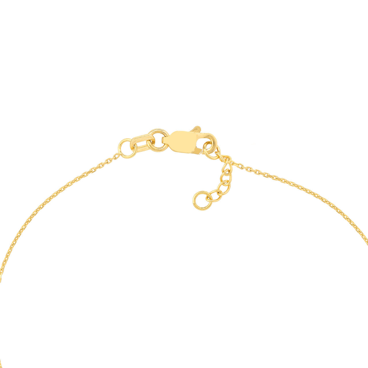 14k Yellow Gold Open Heart Bracelet