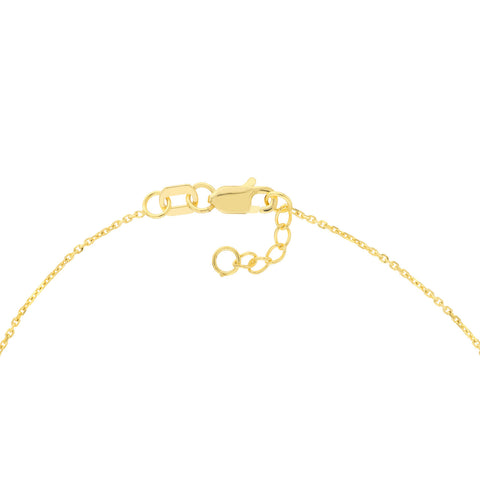 14k Gold Sideways Cross Bracelet
