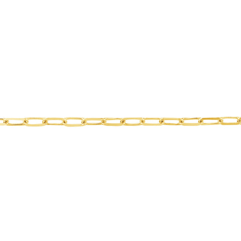 14k Yellow Gold Paper Clip Choker Chain