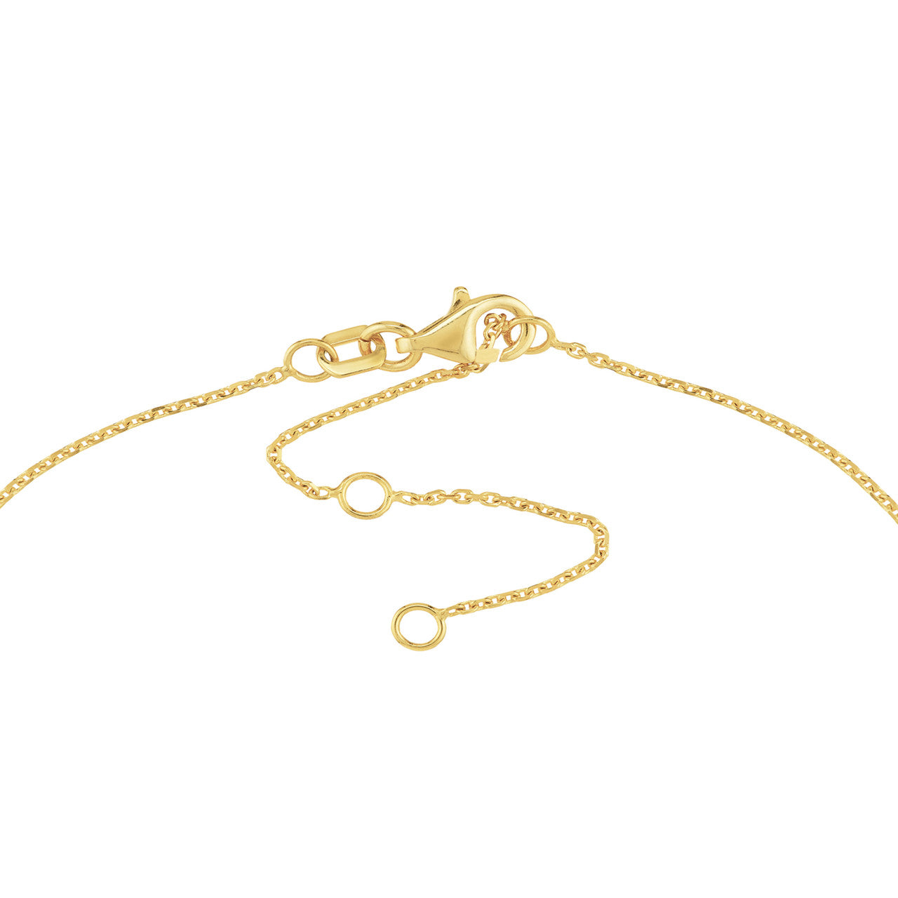 14k Yellow Gold Petite Star Station Anklet