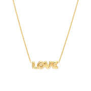 Puff Love Adjustable Necklace with Pear Shape Lock