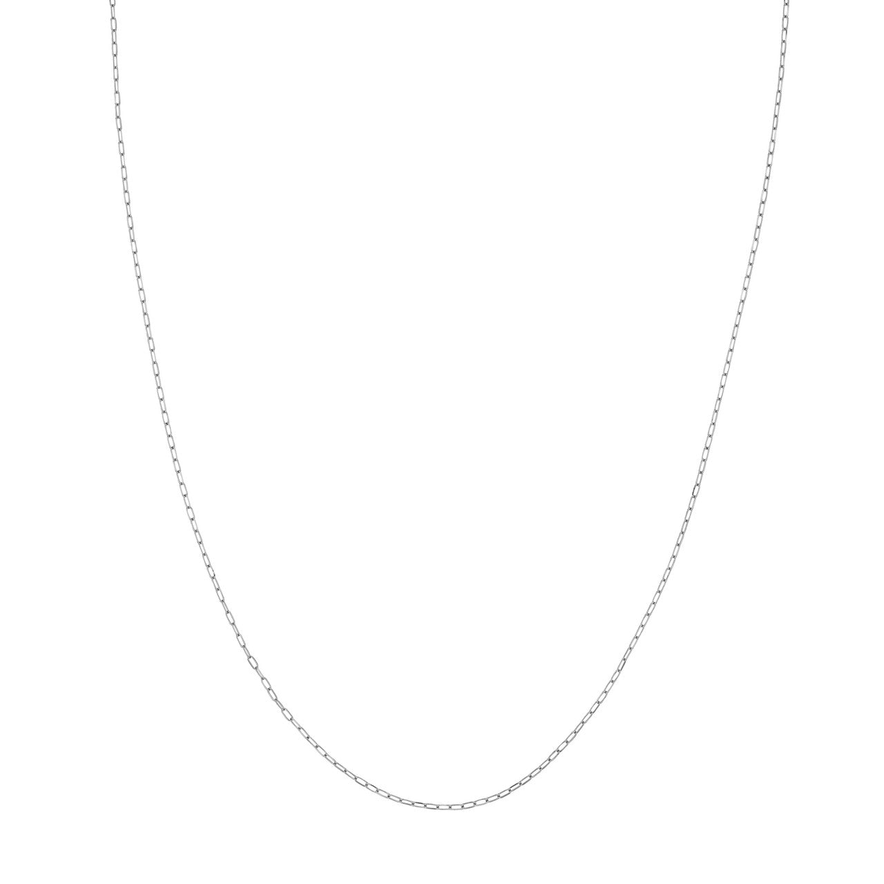 14k White Gold Diamond Cut Forzentina Chain Necklace