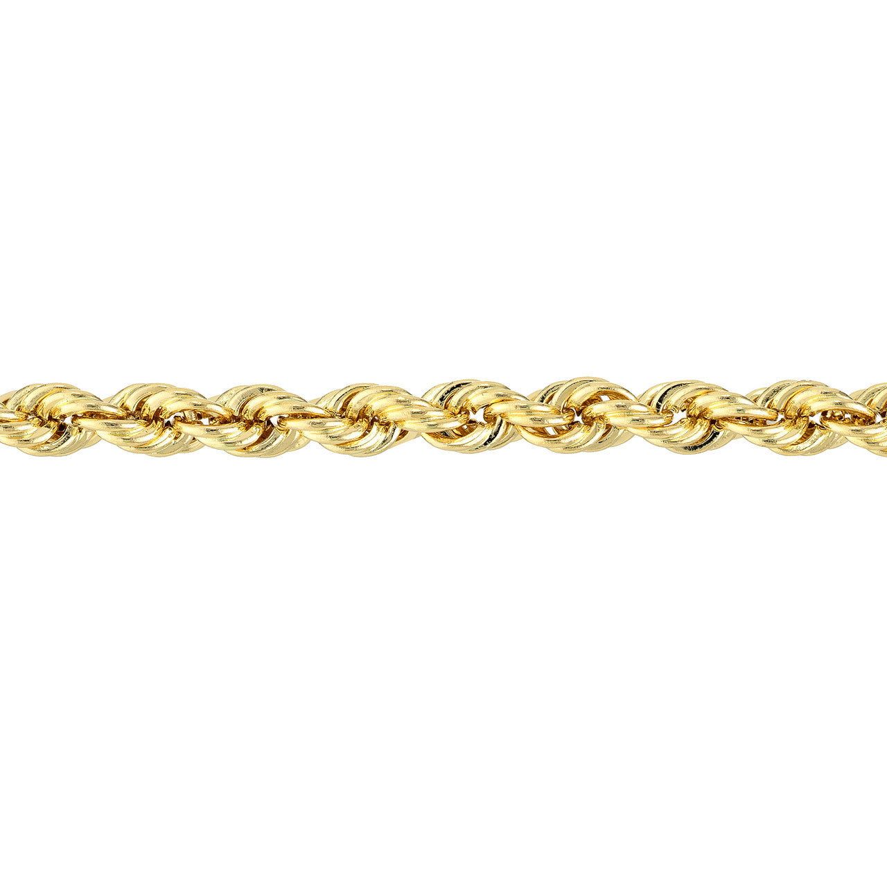 Light Rope Chain Bracelet in Yellow Gold