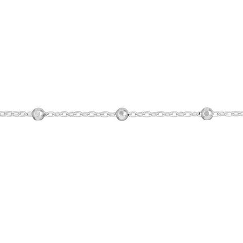 Faceted Bead Saturn Chain
