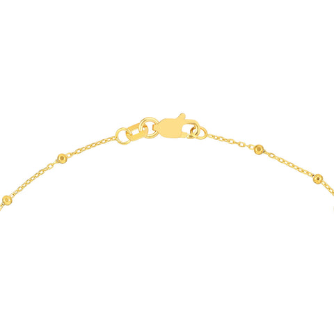 Faceted Bead Saturn Chain