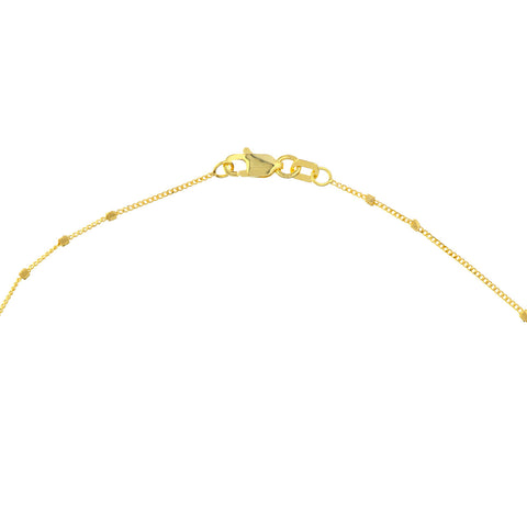 Triple Bead Gold Anklet