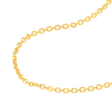 14k Yellow Gold D/C Cable Bracelet