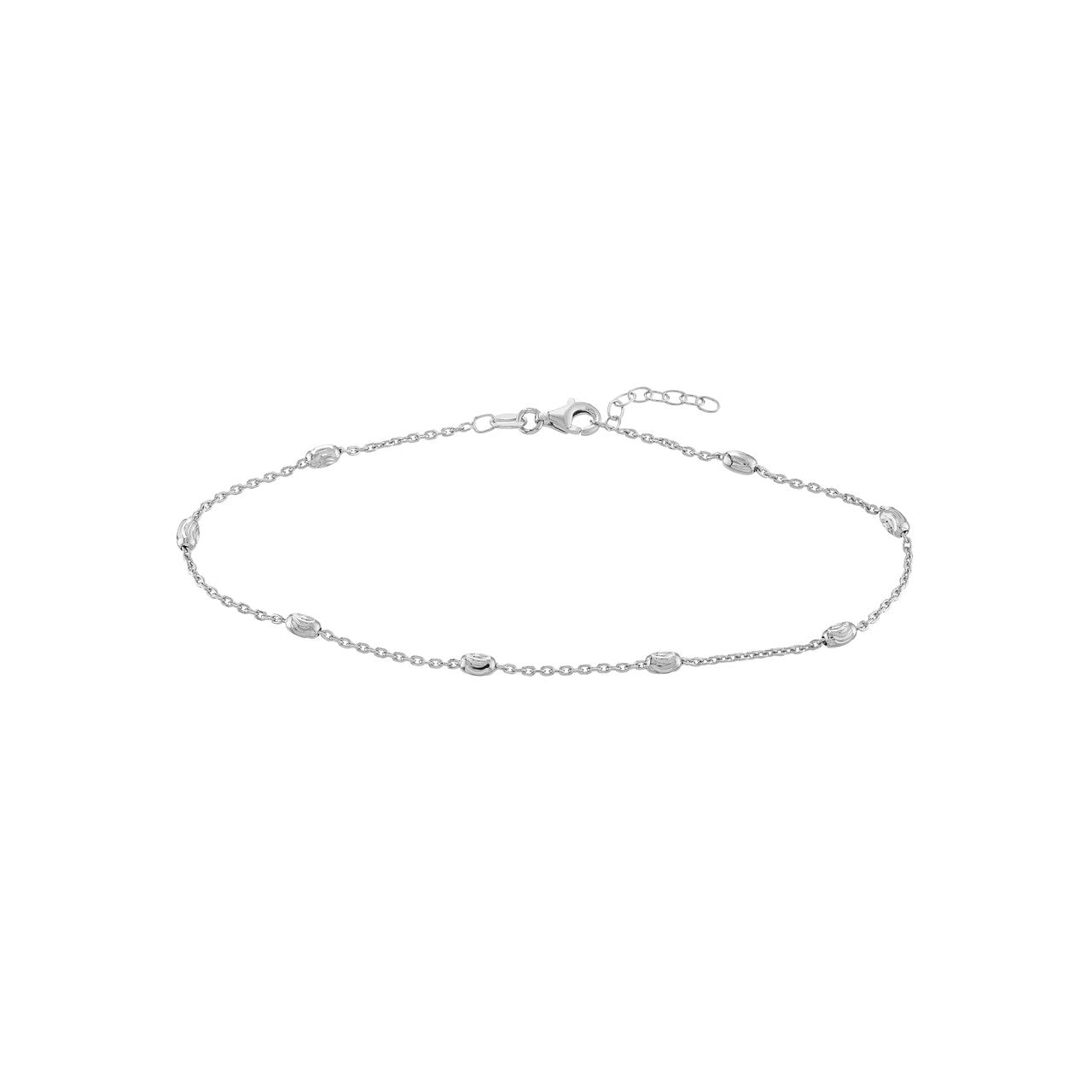 D/C Oval Moon Stations Anklet
