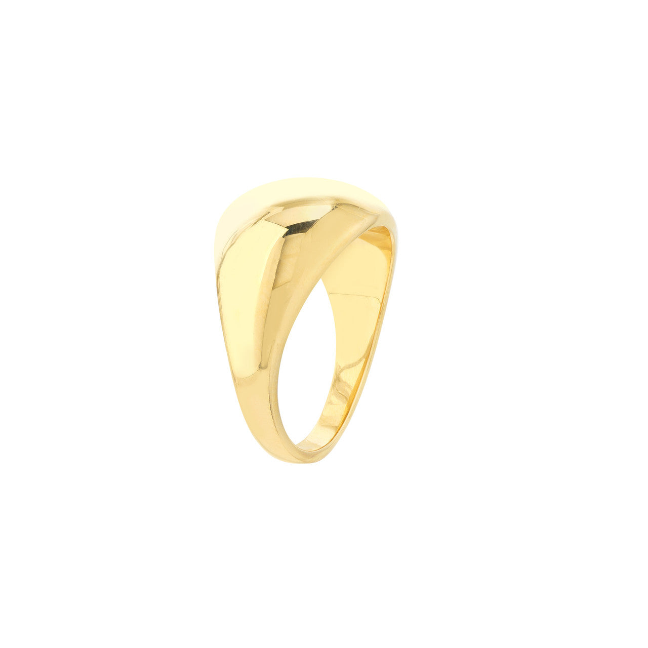 14k Gold Graduated Dome Band Ring