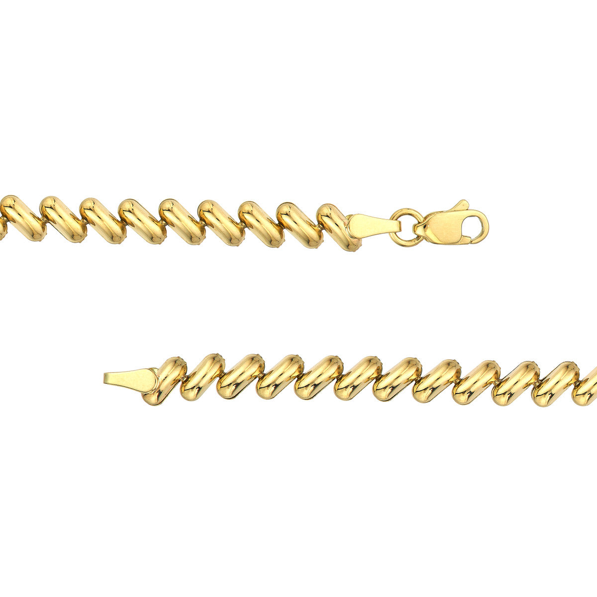 14k Yellow Gold San Marco Chain Bracelet