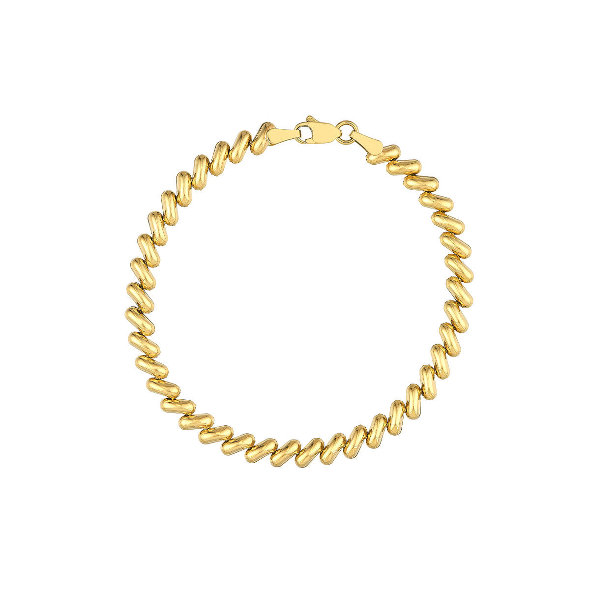 14k Yellow Gold San Marco Chain Bracelet
