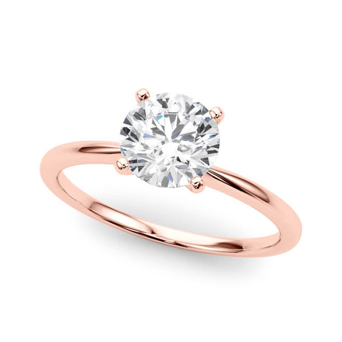 2 ctw Round Lab Grown Diamond Solitaire Engagement Ring in Rose Gold