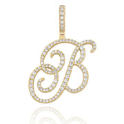 Custom Cursive Initial Letter Necklace