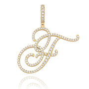 Custom Cursive Initial Letter Necklace