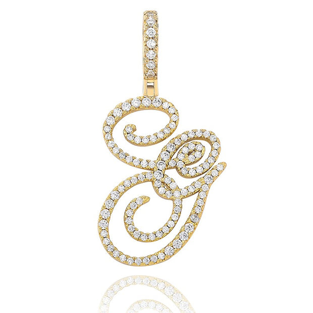 Custom Cursive Initial Letter Necklace