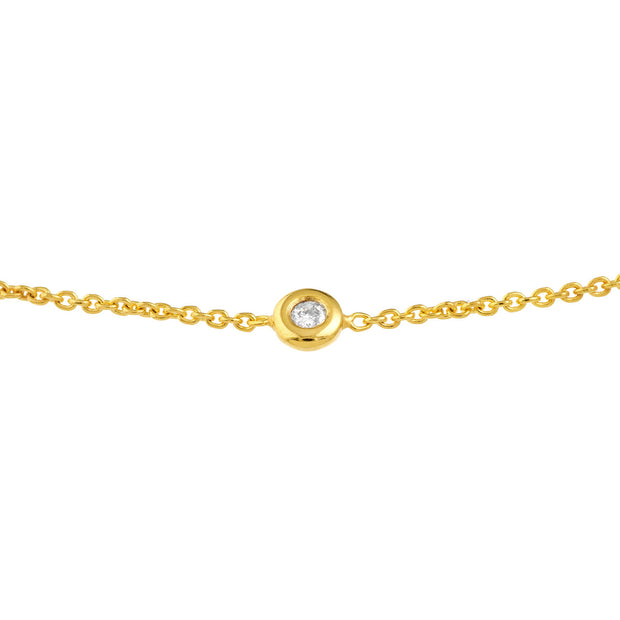 3.2pt Mini Diamond Bezel Bolo Bracelet