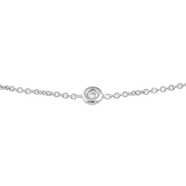 3.2pt Mini Diamond Bezel Bolo Bracelet