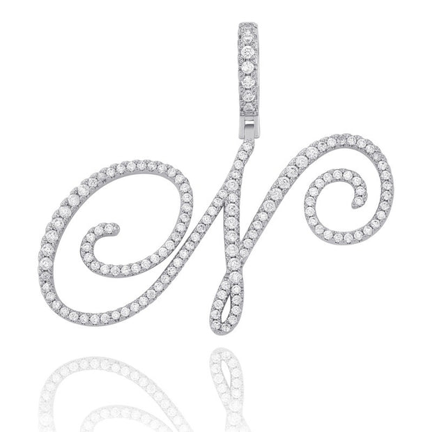 Custom Cursive Initial Letter Necklace