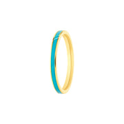 Turquoise Enamel Band Ring