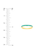 Turquoise Enamel Band Ring