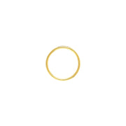 Center Diamond Polished Band Ring