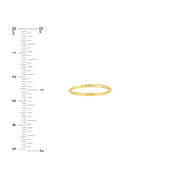 Thin Diamond Stations Band Ring