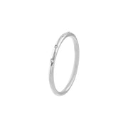 Thin Diamond Stations Band Ring