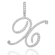 Custom Cursive Initial Letter Necklace