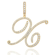 Custom Cursive Initial Letter Necklace