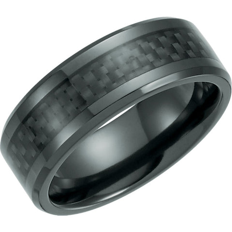 A black ring with a cross pattern in it