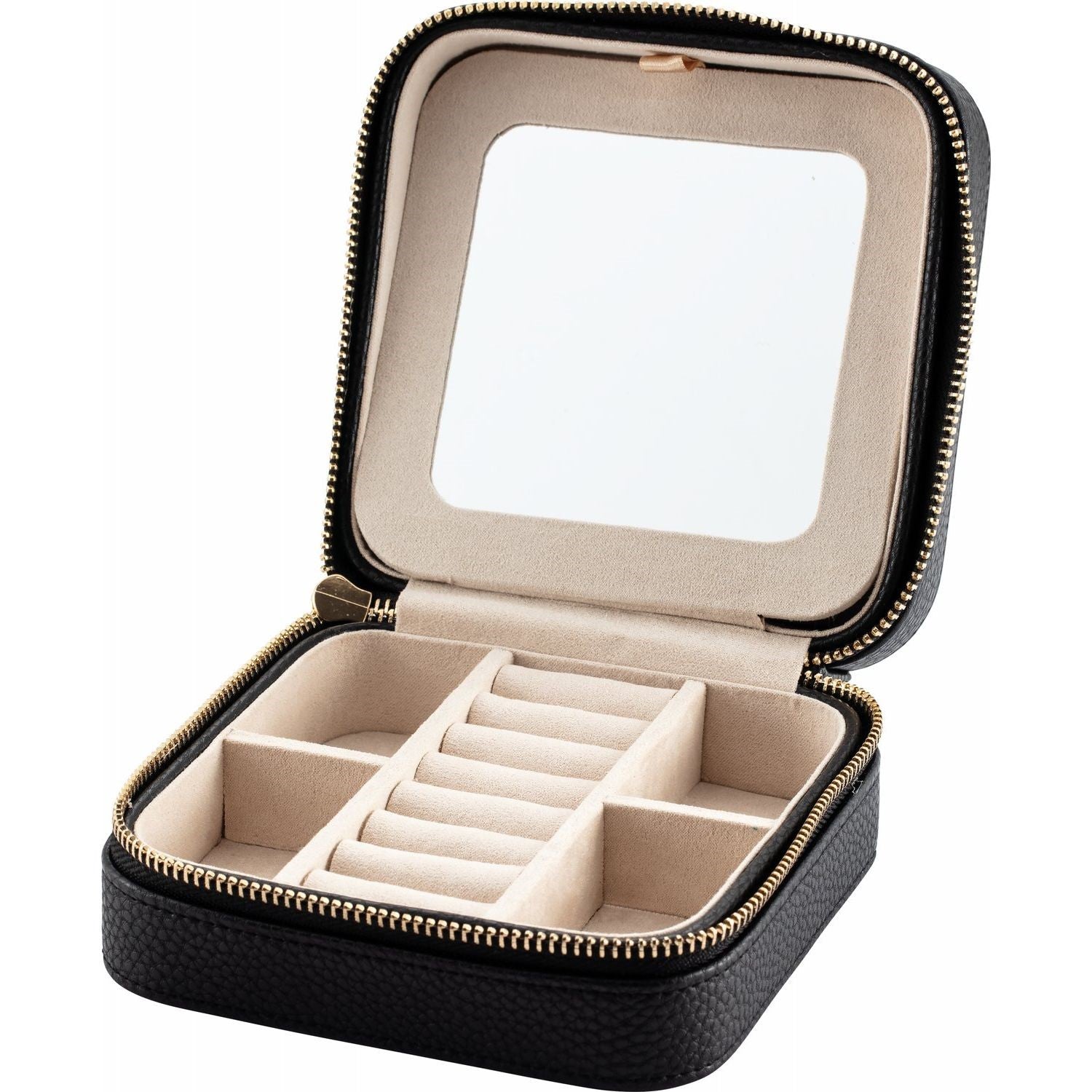 Leatherette Jewelry Case with Mirror – JNCY Jewelers