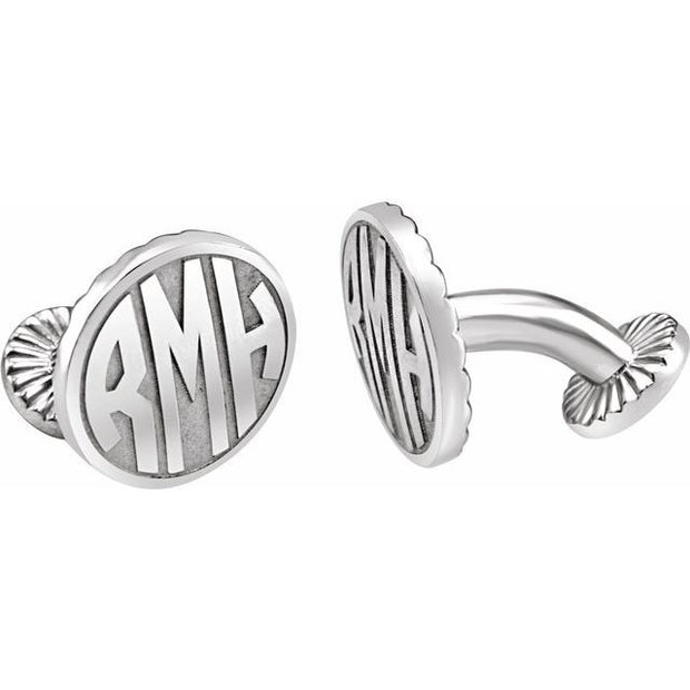 Monogram Cuff Links