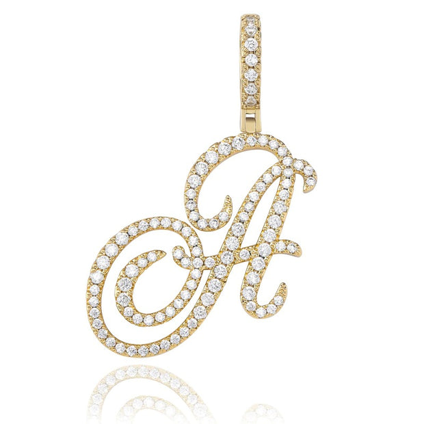 The Uppercase Iced Out Initial Bracelet - Letter : G - The M Jewelers